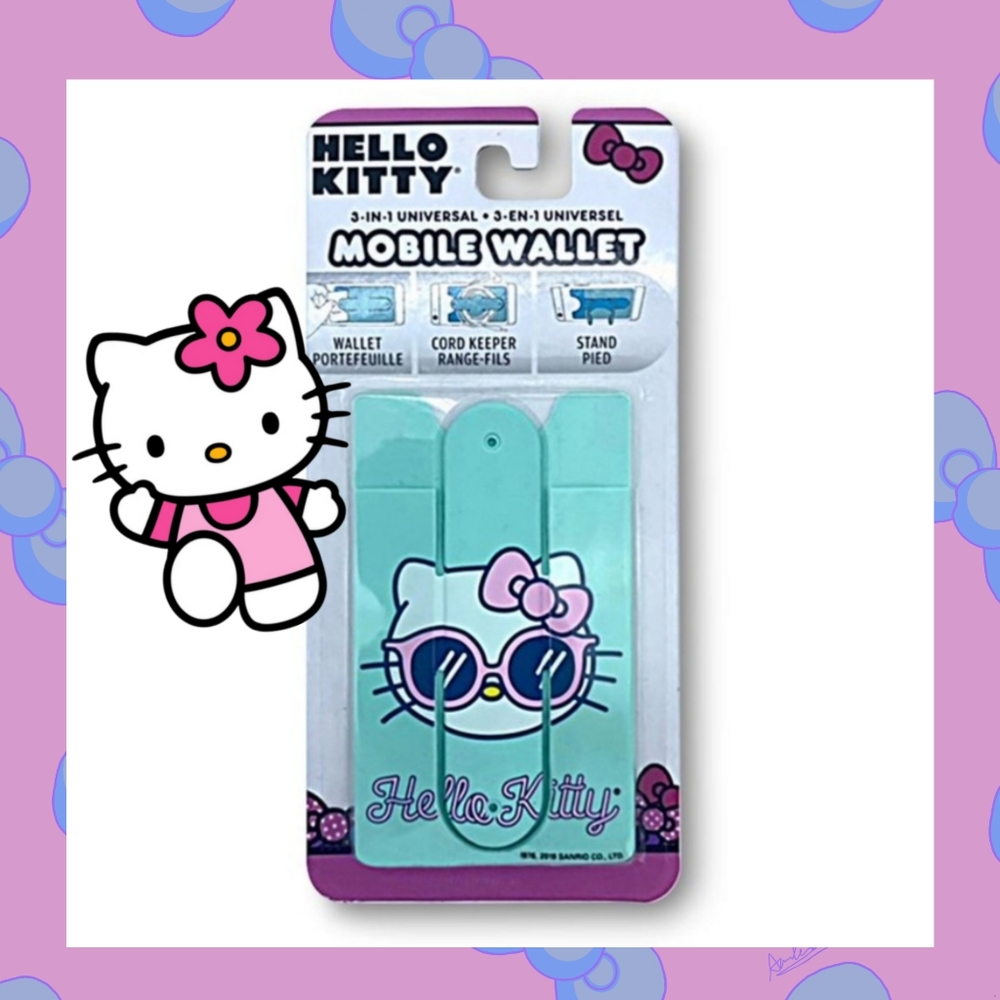 Hello Kitty Mobile Logo Wallet New